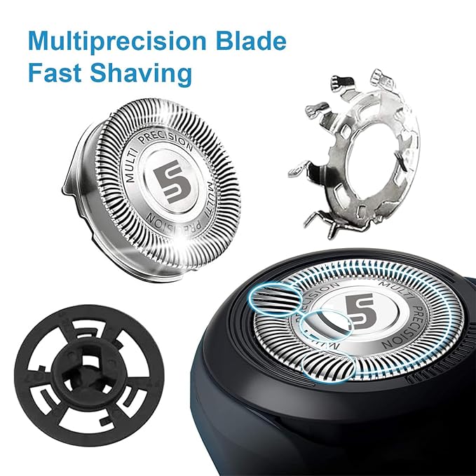 SH50 Replacement Blades Compatible with Series 5000 Electric Shavers Replacement Heads For Philips Norelco 5000 Shaver SH50 blades 6-pc pack