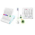 6pcs Classic Jet Tips and 4pcs Toothbrush Replacement Heads for Warterpik