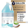 1-Shoppe All-in-Kit Hand/Body Wash | Infuse White Tea &amp Coconut Hotel | 1 Gallon | For Hospitality &amp Vacation Rentals to Refill Dispensers | (Single Gallon)