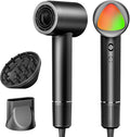 Hair Dryer 160000 RPM Portable Professional Ionic Hair Dryer with 500 Million Negative Ions Fast-Drying Low Noise with Diffuser &amp Nozzle Lightweight for Home and Travel-Black