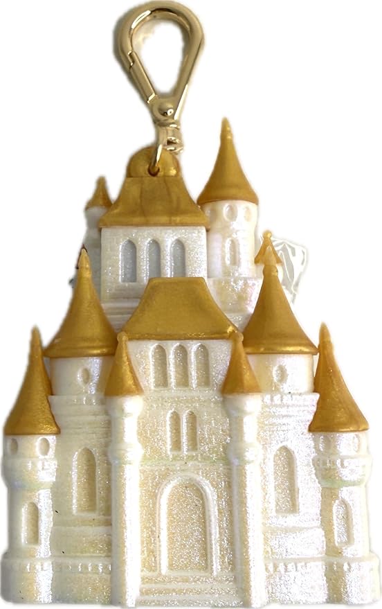 Bath and Body Works Princess Light-up White and Gold Castle Pocketbac Hand Sanitzer Holder