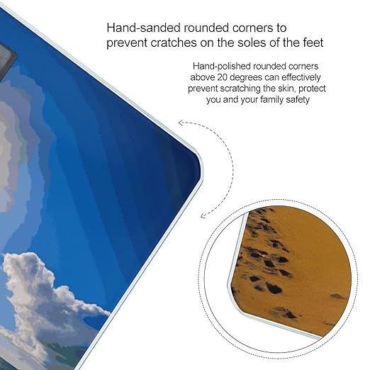 Hawaii Beach Scale for Body Weight Smart Scales Digital Bathroom Scale High Precision Weighing Scales with Large Display Weighing Machine for People