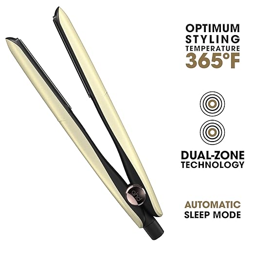 ghd Gold Styler ― 1 Flat Iron Hair Straightener Professional Ceramic Hair Straightening Styling Tool for Stronger Hair &amp More Color Protection
