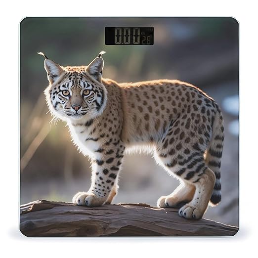 Wild Bobcat Smart Scale for Body Weight Accurate Bathroom Scale with LED Display Digital Weight Scales Weighing Machine High Precision Scales for Bath Home