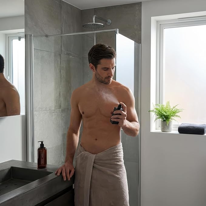 Pecksniff’s Men’s Body Duo Set – Leather &amp Oakmoss Scented Bath &amp Shower Gel 250ml &amp Body Spray 100ml – Luxury Grooming Gift Set for Him