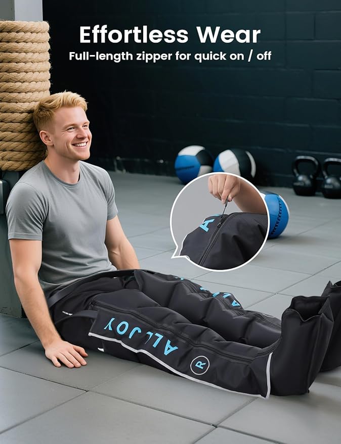 Cordless Air Compression Leg Recovery System Christmas Gifts Professional Leg Massager Boots with Smart 5-Zone Tech for Sequential Compression Fast Muscle Recovery &amp Swelling Relief for Athletes