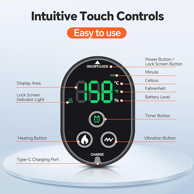 2PCS Cordless Foot Massager for Neuropathy Foot and Ankle Massager for Pain Relief 3000mAh Rechargeable Ankle Heating Pad with Massage for Circulation Gray