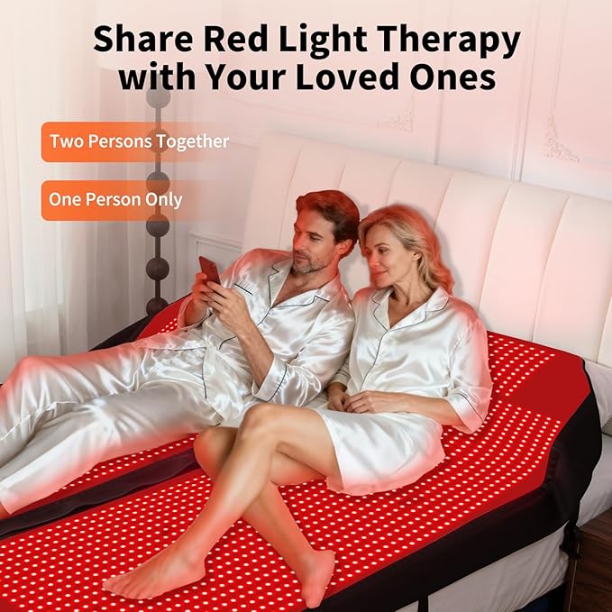 Red Light Therapy Mat for Full Body Largest 2704LEDs Near Infrared Light Therapy Pad 660nm&amp 850nm 2in1 LEDs Light Blanket High end Leather 5 Power Levels UP to 288W 73x36