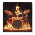 Energy Saving Scale Bathroom Weighing Scale Smart Scale for Body Weight Digital Rock Drum Fire Flame Skull Skeleton