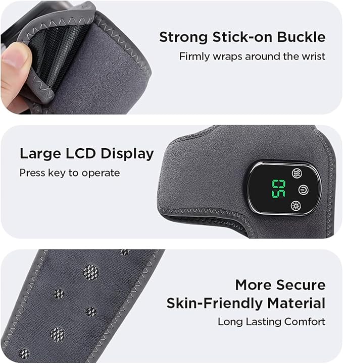2026 Upgraded Triple Method Massager Portable Foot Massager with 3 Vibration Modes &amp 5 Heat Levels One Size Fits Most Triple Therapy Foot Massager for Pain Relief (2PC)