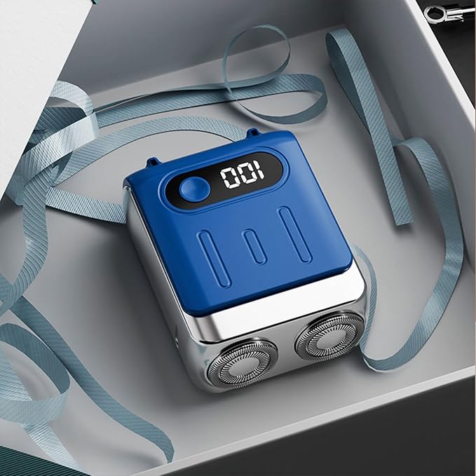 Portable Electric Shaver For Men Quiet Small Travel Trimmer With Digital Display Efficient Shaving Tool Travel Shaver