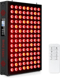 Red Light Therapy Panel for Face and Body Infrared Light Therapy with Timer &amp Remote Control Quad Wave 660nm 850nm 630nm 940nm Near Infrared Light Therapy Panel Portable Dual Chip LED Device