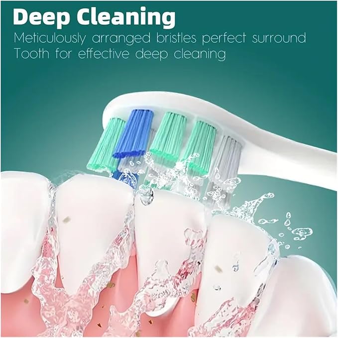 12-16pcs Replacement Toothbrush Heads Compatible with Electric Brush Head 1100 2100 4100 4300 5100 5300 6100 6500 etc(12pcs)