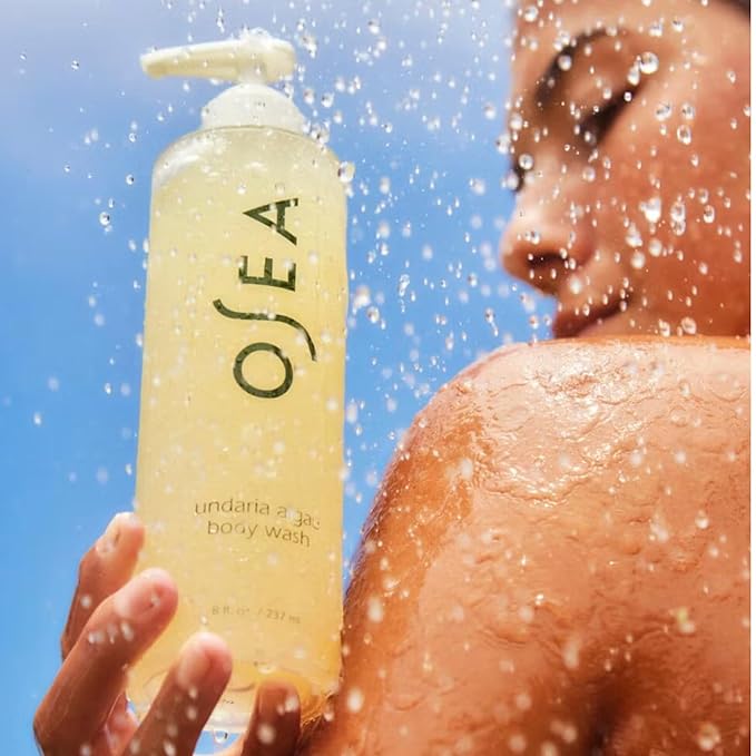 OSEA Undaria Algae™ Body Wash - pH Balanced - Hydrating &amp Moisturizing Citrus Scented Cleanser - Clean Vegan Non-Toxic Skincare - 8oz