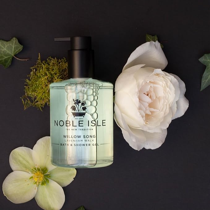 Noble Isle Willow Song Bath &amp Shower Gel | Luxury Body Wash for Women with Fine British Fragrance Oils | Vegan Body Wash &amp Paraben Free Body Wash (8.45 oz)