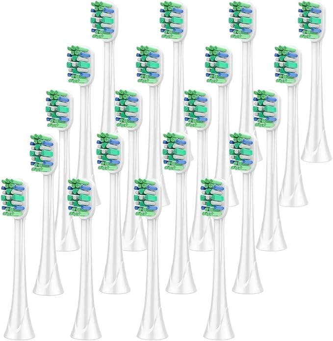 Replacement Toothbrush Heads Compatible for HX9023/65 HX9044 HX9054 Brush Head 12/20pcs(20 Pcs)