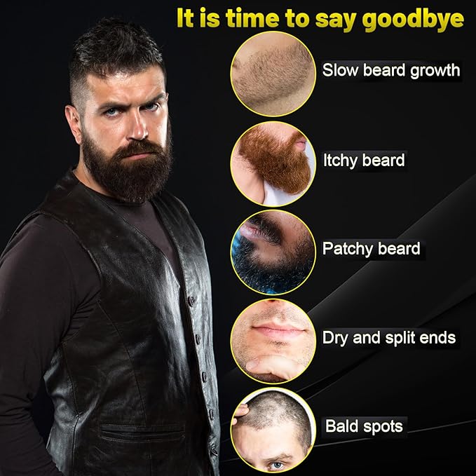 Beard Balm Maximum Concentration BIOTIN with Castor Oil and Argan &amp Jojoba Oils Promotes Beard Growth Styles Strengthens &amp Softens Beards &amp Mustaches 2 OunceSandalwood
