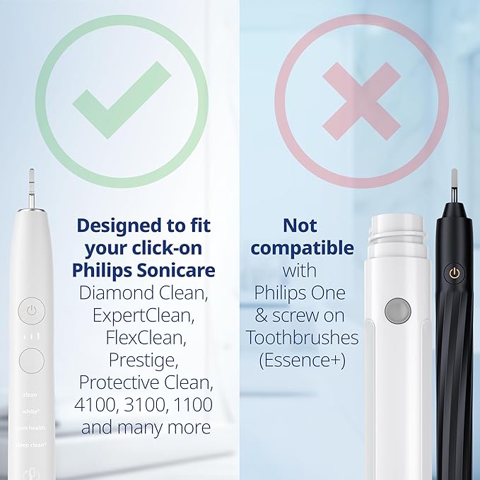 demirdental Active Charcoal Medium Replacement Brush Heads Compatible with Philips Sonicare – Black Toothbrush Heads for Natural &amp Precision Cleaning – Replaces HX9058MB – 8 Pack