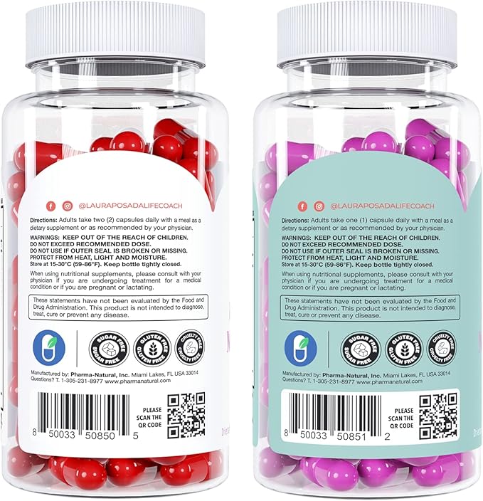 Knockout Menopause AM/PM Natural Relief Bundle Menopause Supplements for Women Natural Menopause + Perimenopause Multi-Symptom Relief for Daytime and Nighttime Symptoms (1 Month Supply) (Bundle)
