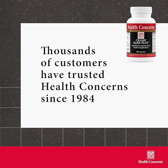 Health Concerns Cramp Bark Plus – Menstrual Cramp Relief &amp Hormonal Balance – Circulation Support – Dong Quai Black Cohosh Bupleurum &amp Chinese Herbs – Herbal Supplement for Women – 90 Capsul