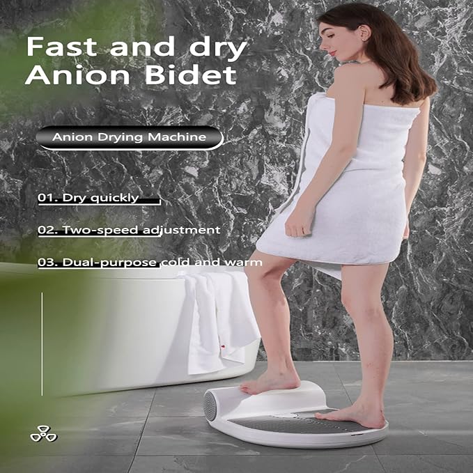 COMAAM Body Hair Dryer Negative Ions Body Heater Blow Dryer1350W Electric Body Dryer BathroomWaterproof All-Round Quick-DryingwithWeightScale