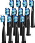 4 Pcs Electric Toothbrush HeadsCompatible for D7/D8/FW507/FW508/FW551/917/959/SG-E9 Moderately Soft Bristles Brush(12pcs Black)