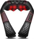 Shiatsu Neck and Back Massager with Heat Electric Deep Tissue 4D Kneading Massage Pillow for Shoulder Leg Body Muscle Pain Relief - Best Gifts for Women Men Mom Dad
