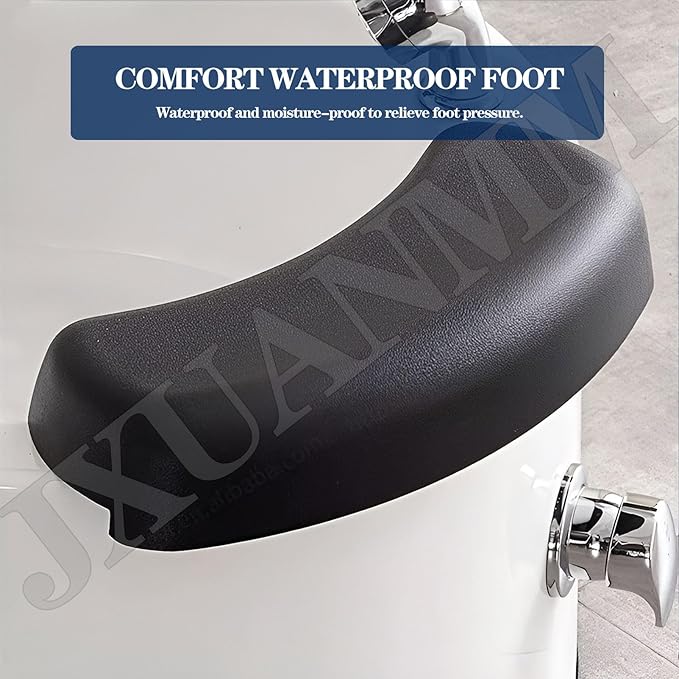 Pedicure Foot SpaAcrylic Massage FootbathPortable Bathtub Pedicure BowlFoot spa with Heat and Massage and Colorful Lamp Jetswith Automatic Drain PumpLarge Size Soak Tub Bath D