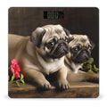 Puppys Pug Bathroom Scale for Body Weight Bathroom Weighing Scale with Backlit LCD Display Highly Accurate Measures Weight Up to 180kg