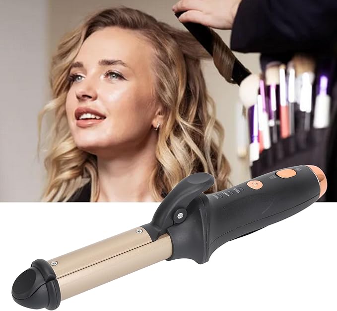2-in-1 Hair Straightener and Curling Iron with Adjustable Temperature for Versatile Styling