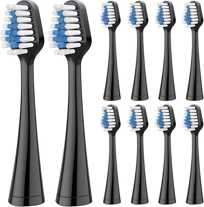 Replacement Toothbrush Compatible with AquaSonic Duo Series Heads Electric Toothbrush Head Accessories(5PCS White)