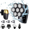 7 Cutter Head Electric Shaver 7D Razor for Men Head Shavers for Bald Shaver Multifunctional Grooming Kit Waterproof Cordless