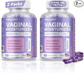 Vaginal Moisturizer Kacip Fatimah 1000mg &amp Manjakni 200mg for Female Health Slippery Elm for Women Vegan 120 Capsules