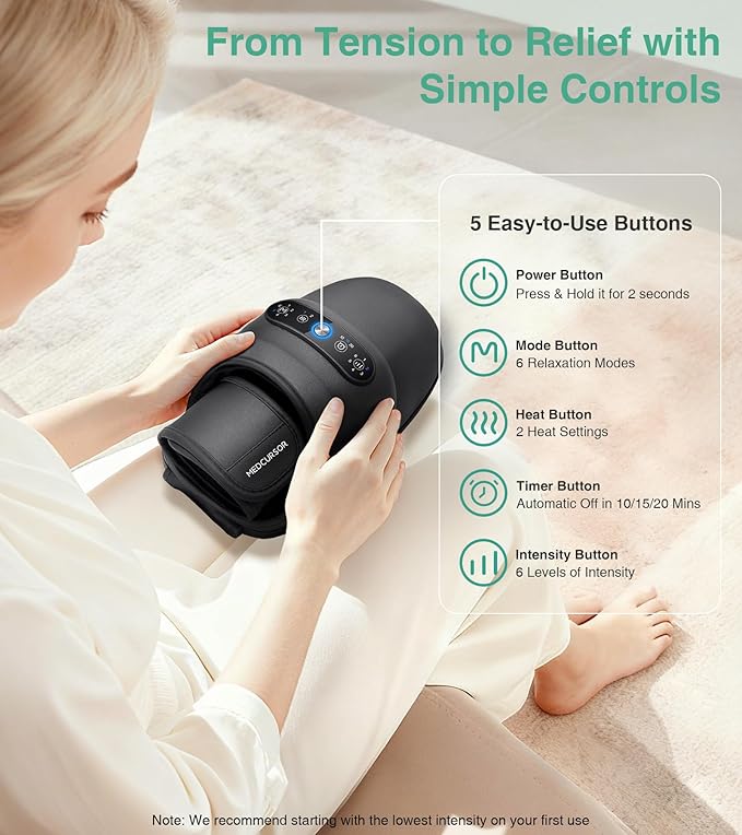 Medcursor Neck Massager and Hand Massager with Heat