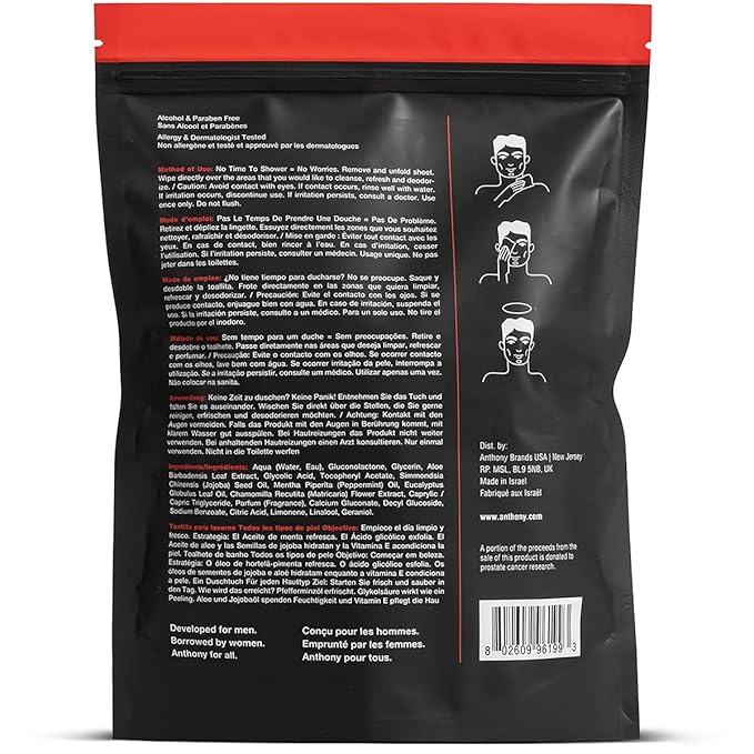 Anthony Wake Up Call 3 Fl Oz Shower Sheets 12 Single Pack Sheets