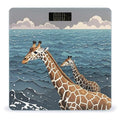 The Deep Ocean Bathroom Scale for Body Weight Bathroom Weighing Scales with Back Lit LED Display Sturdy Tempered Glass Body Weight Bathroom Scale 400lb Weighing
