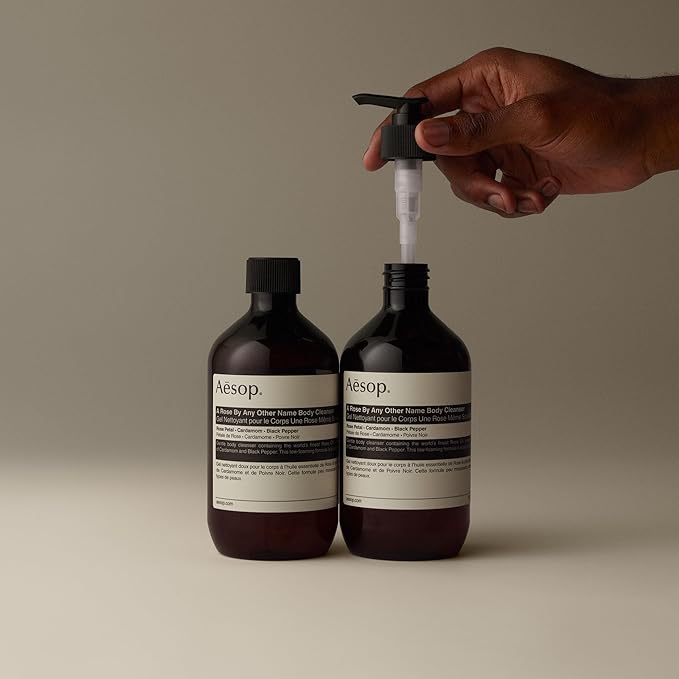 Aesop A Rose By Any Other Name Body Cleanser Refill | Gentle Shower Gel with Rose Petal Essential Oil Blend to Soften &amp Hydrate Skin | 500 mL / 16.9 oz - Recyclable Bottle