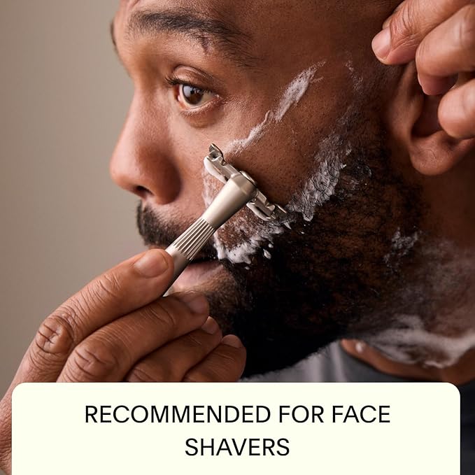 Leaf Twig Razor by Leaf Shave All-Metal Single Blade Razor for Men &amp Women Fixed Head w/Magnetic Load Assist Includes 5 Stainless Steel Blades - Face Shaving Lighter Hair Sensitive Skin - Chr