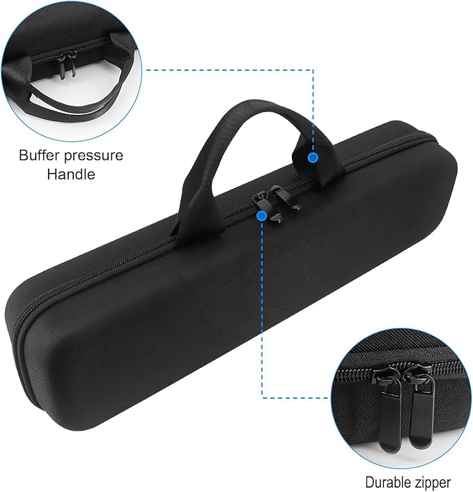 Buwico Hard Travel Case for Dyson Airstrait Straightener Portable Storage Bag for Dyson Airstrait Straightener (Only Case Black) (Black)