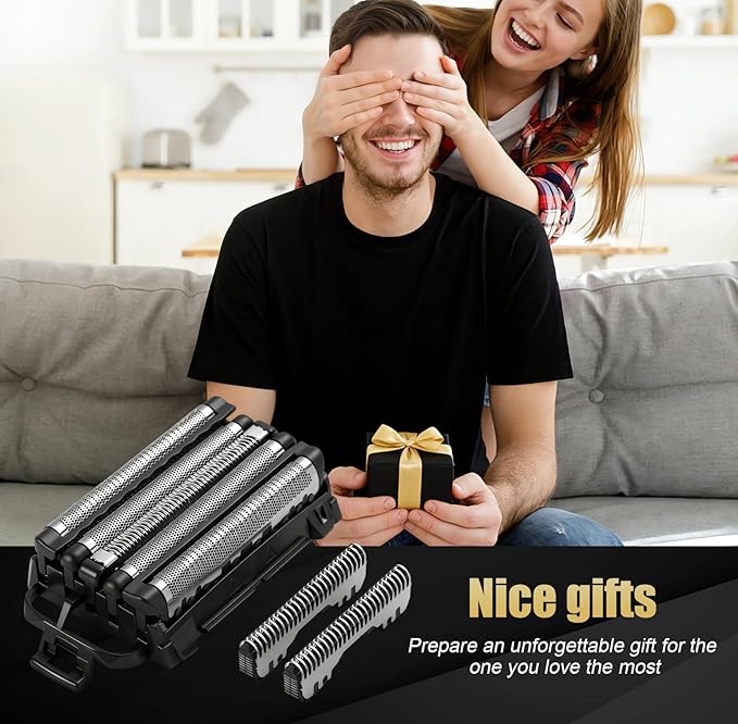 WES9032P Replacement Blades Compatible with Panasonic ARC5 5-Blade Shavers Outer Foil and Inner Blade Set WES9032P Compatible with ES-LV97-K ES-LV67-K ES-LV95-S ES-LV65-S (2 Pcs)