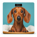 Dachshund Dog Scale for Body Weight Digital Bathroom Scale Toughened Glass High Precision Scales for Body Weight with Large LCD Backlight Display Weight Scales