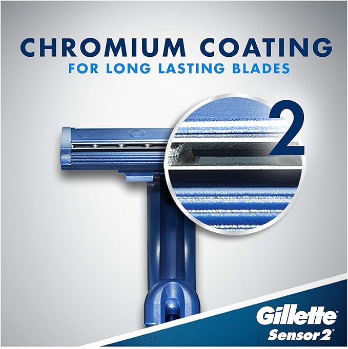 Gillette Sensor2 Disposable Razors 12 ea.(Pack of 2)