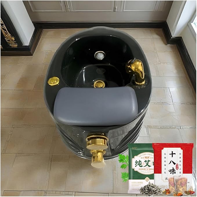 Portable Foot Spa Bathtub Acrylic Foot Bath Deep Foot Bath Spa with Massage can Automatically Drain and Adjust Hot and Cold Water Home Foot Spa Pedicure Bowl Foot Detox Bucket Tub for Treatme N