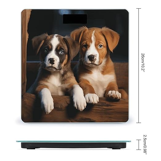 Puppies Dogs Pets Animals Scale for Body Weight Precision Bathroom Weighing Scales with Back Lit LCD Display Sturdy Tempered Glass Body Weight Scales Digital Bathroom Scale 400lb