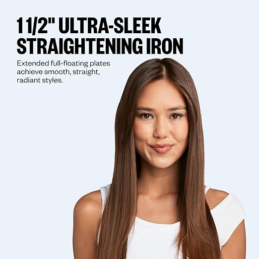 BaBylissPRO Nano Titanium 1 1/2 Ultra-Sleek Straightening Iron Flat Iron - Iced Blue