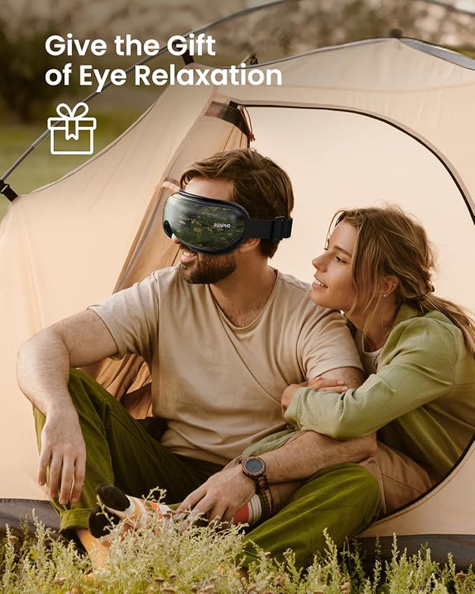RENPHO Eye Massager with Heat Mothers Day Birthday Gifts for Mom Women Men Her Eye Mask for MigraineSleep Mask for Dry Eyes Relax Reduce Strain for Men Dad Eyeris 1