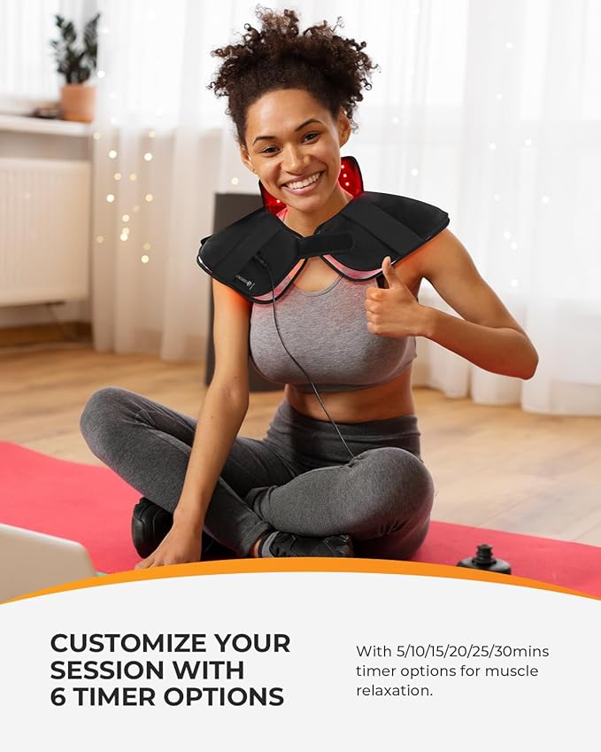 CooCoCo Heating Pad for Neck and Shoulder and Back 23.6 x 17.4 Heat Pad for Back Pain Relief Heated Pad for Body Heated Belt for Upper Back 5 Modes