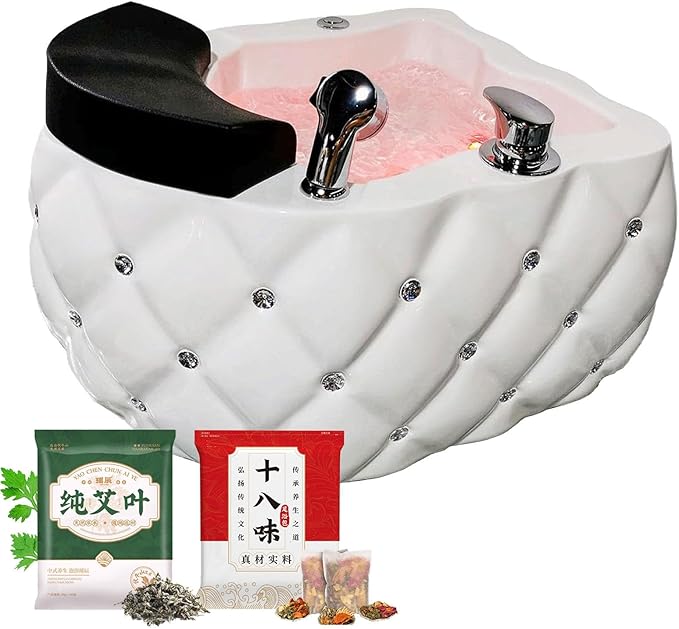 Acrylic Footbath Foot Soak Tub Acrylic Pedicure Sink with Heat and Massage Pedicure Bowl Salon Massage Equipment Home Foot Bath Special for Hotel Foot Bath Club for Foot Soaking K