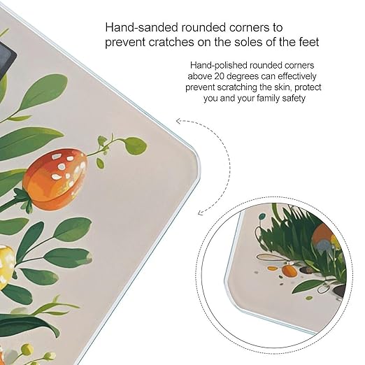 Colored Mushrooms Smart Scale for Body Weight Accurate Bathroom Scale with LED Display Digital Weight Scales Weighing Machine High Precision Scales for Bath Home