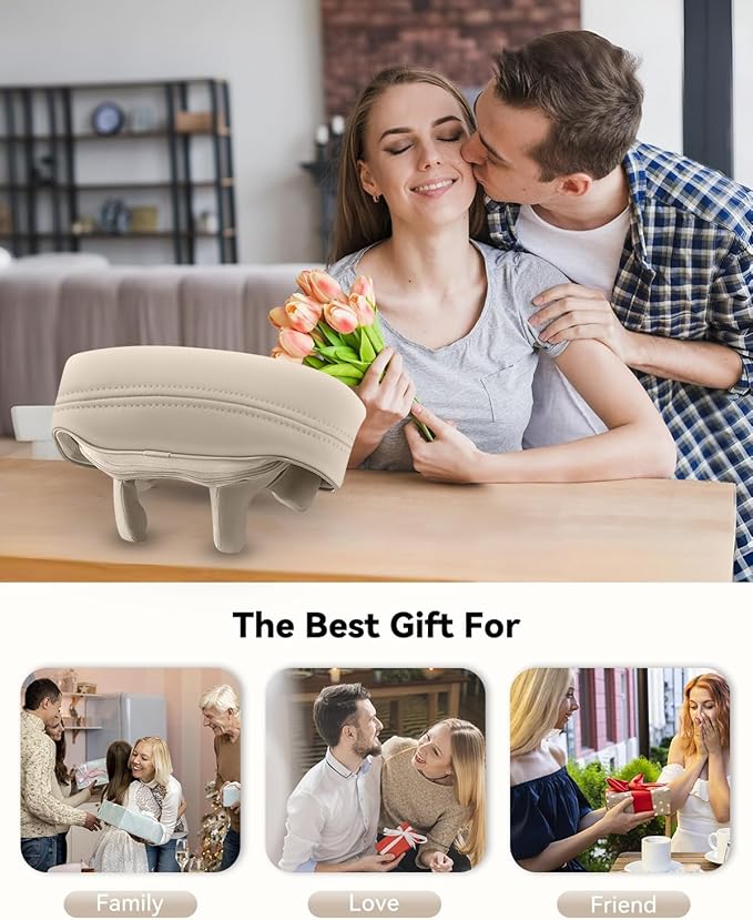 Snailax Cordless Neck Massager with Heat Kneading Neck and Shoulder Massager Deep Tissue Shiatsu Back Pillow 2 Heating LevelsGifts for Mom Dad